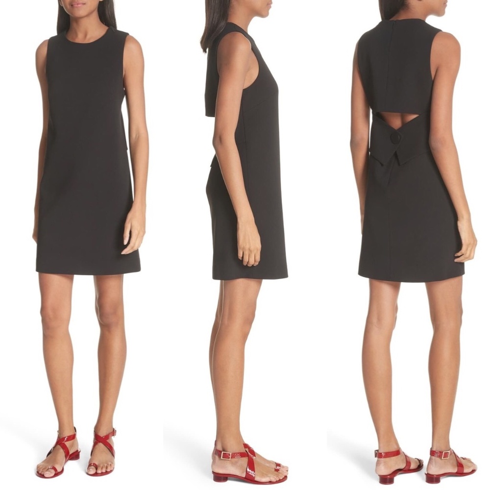 ❌SOLD❌CLEARANCE*** tibi back cutout sleeveless sheath shift dress - Picture 2 of 11